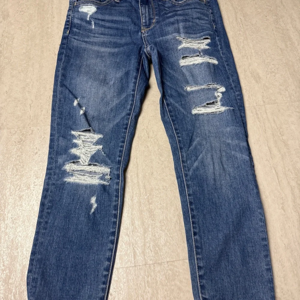 American Eagle jeans hi rise jegging distressed size 6 - Picture 3 of 10